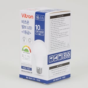 비츠온 LED벌브 전구 램프 E26 10W 주광색 6500k