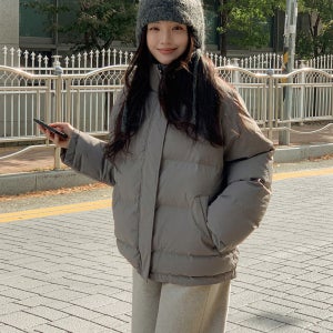 자체제작 가볍고 따뜻한 여성 숏 패딩 웰론 오버핏 겨울 한파 점퍼 빅사이즈 4컬러