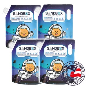 (9kgX4개) 샌드박스 벤토나이트 먼지없는 고양이 모래 활성탄 미네랄 36kg, 1개