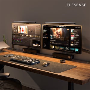 엘레센스 LED 모니터조명 라이트바 듀얼 전용 무선리모컨 스탠드 램프 MIX-E1129