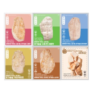 함께하닭 한입 스팀 헬스 닭가슴살 6종 18팩