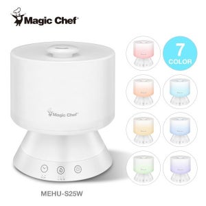 매직쉐프 2L LED 무드등 가습기 7컬러 상부급수식 분무량 조절 타이머 가정용 건조
