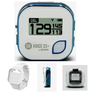 GOLF BUDDY 보이스2S플러스 음성지원 GPS 골프거리측정기 블루(시계밴드포함)