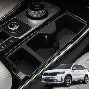 지파츠 쏘렌토 MQ4 컵홀더 무선충전패드 콘솔트레이 수납함 논슬립 친환경 실리콘 소재 커버