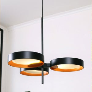LED 퓨처 3등 펜던트 36W ( 블랙 / 화이트 ) FL 팬던트 라인 조명 주방 인테리어 실내 조명등