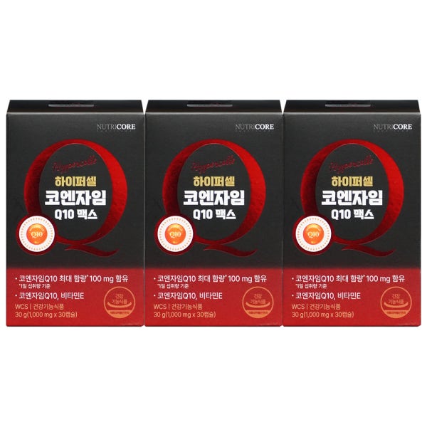 뉴트리코어 하이퍼셀 코엔자임Q10 맥스 코큐텐 항산화 ,혈압