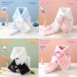 산리오 목도리 시나모롤 헬로키티 포챠코 마이멜로디 퍼 겨울 머플러