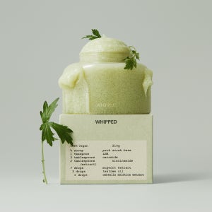 휩드 페이셜 & 바디 비건 팩스크럽 머그트리 그린우디향, 210g, 1개