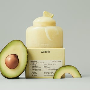 휩드 페이셜 & 바디 비건 팩스크럽 라보카도 시트러스플로럴향, 210g, 1개