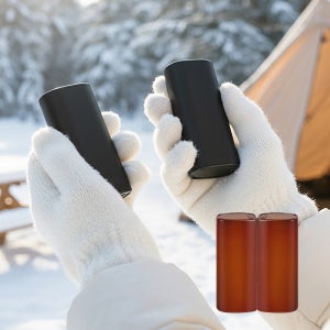 충전식 듀얼 전기 손난로 C타입 충전용 양손 핫팩 전자 손난로