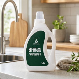 바른숨 변기세정제 미생물 욕실 물때제거 냄새제거 저자극 다목적클리너 1.5L, 1개