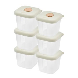 글라스락 베이비 큰용량 실리콘 이유식용기 280ml 6개 세트