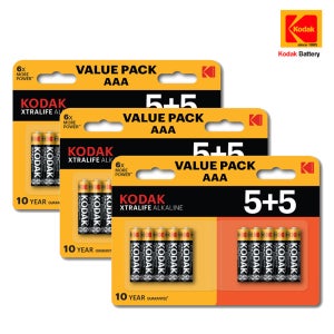 코닥 XTRALIFE 알카라인 AAA 건전지 10개입, 3개