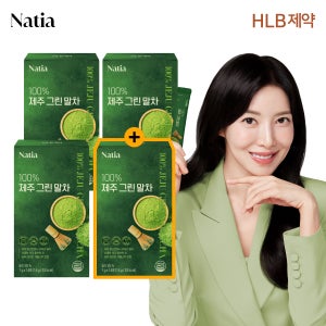 가루 스틱라떼 프리미엄 녹차 나티아 100% 제주 그린 말차 14개입, 4개