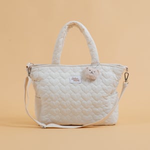 [베베먼트] 하트누빔 경량 기저귀 가방 데일리가방 외출용 숄더백