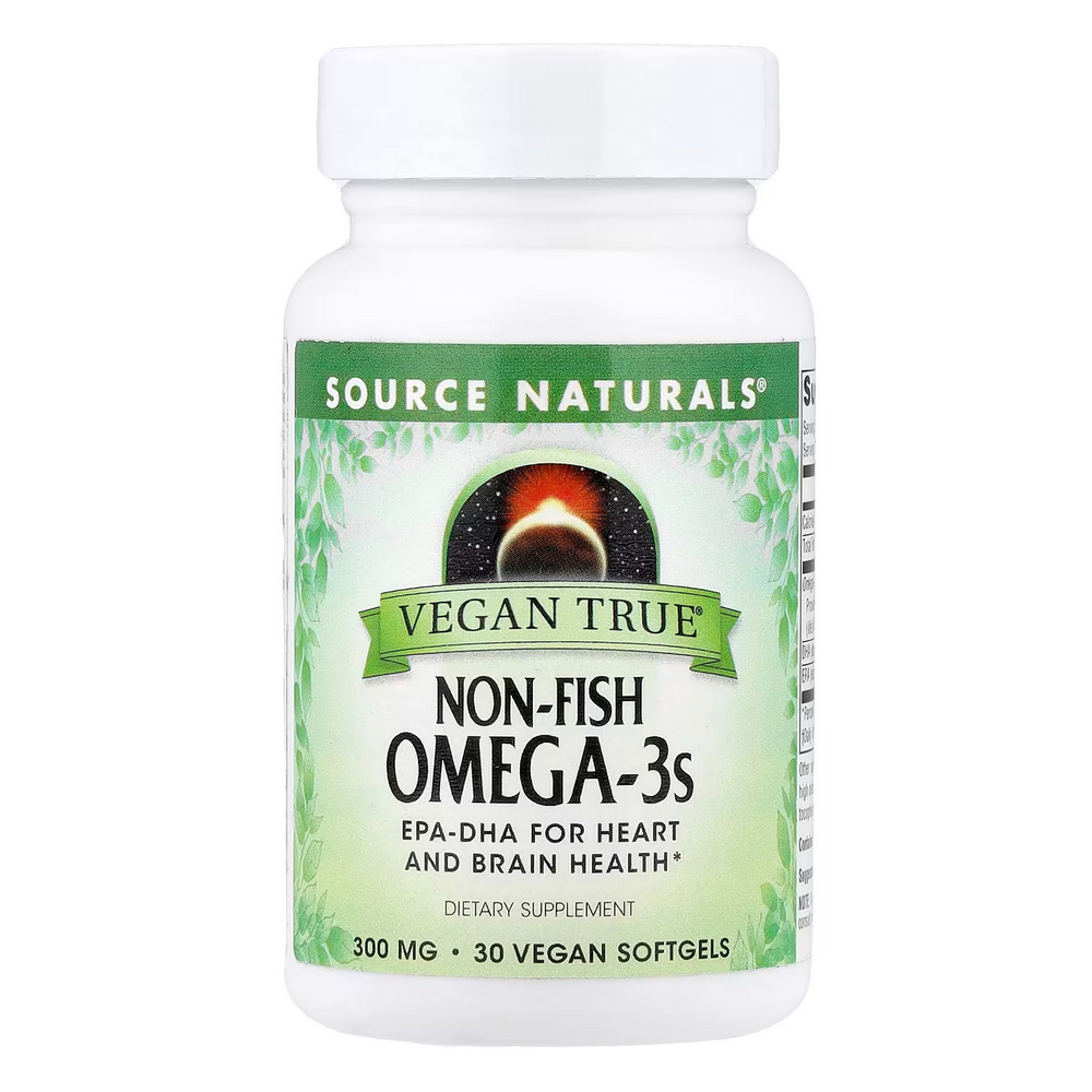 소스네추럴스 <b>비건</b> 트루 논피쉬 <b>오메가</b>3 <b>300mg</b> 30<b>비건</b>소프트젤