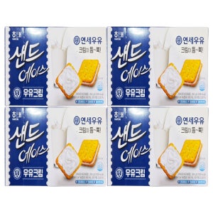 해태 샌드에이스 우유크림 204g X 4개