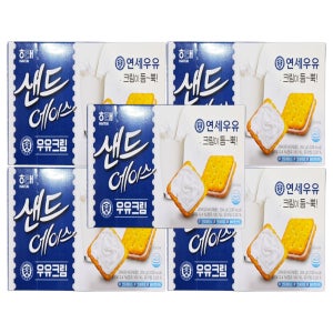 해태 샌드에이스 우유크림 204g X 5개
