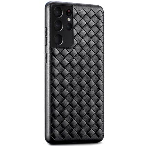어반스티치 아티산 우븐 패턴 슬림 케이스 클래식블랙, 갤럭시S21 울트라