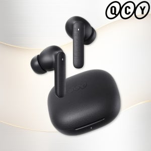 QCY T43 무선 블루투스 이어폰 ENC 노이즈캔슬링 패브릭 블랙