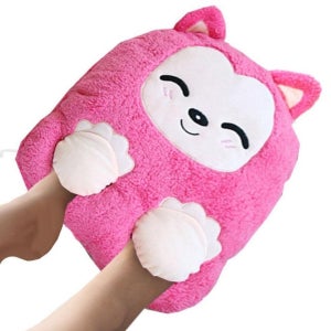 핑크 앙큼이 USB 발열쿠션 보온 사무실 발난로 온열패드 가정용 발쿠션