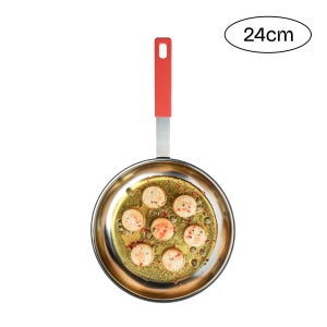 마르쿠진 무연마 무연마제 스텐 316 통 5중 후라이팬 궁중팬 24cm