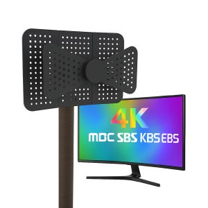 옥외용 4K UHD DTV 안테나 지상파 수신기 USB증폭기 디지털 티비 실외용 공중파