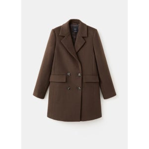 MANGO WOMAN 코트 DALI Dark Brown 27071240