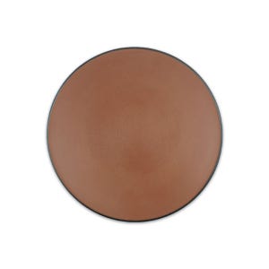 DOLSAN 돌산멜라민 롤링 다크브라운 원형접시 7인치 E256