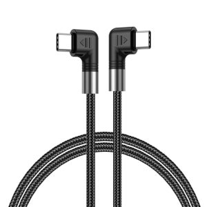 C to C ㄱ자형 고속충전 케이블 PD 100W E-Marker 5A 1m, 1개