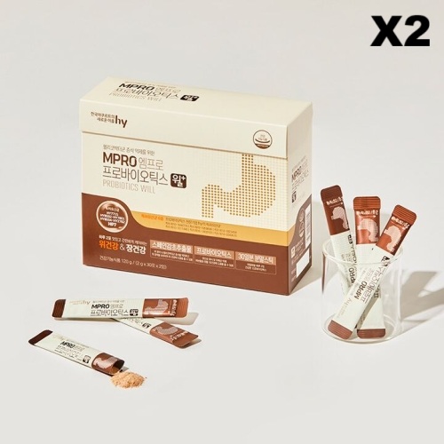 한국야쿠르트 엠프로 프로바이오틱스 윌+ 2g 60포, 2개