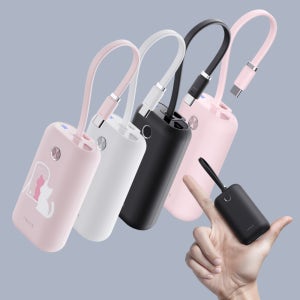 아이워크 기내반입보조배터리 초고속미니 휴대용 양방향충전 선물용 10000mAh, 화이트