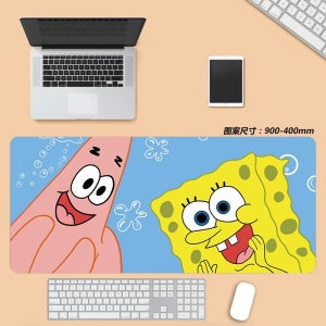 스폰지밥 뚱이 장패드 마우스패드 데스크 매트 책상 키보드 사무실