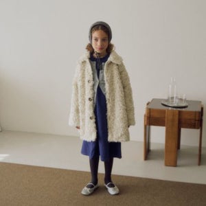 여아 퍼 코트 유아 키즈 겨울 덤블 뽀글이 하프 코트(XS~JS)