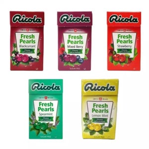 리콜라 프레쉬 펄 사탕 ricola candy 무설탕 목캔디