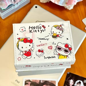 미니 데스크 정리 다용도 보관함 헬로키티 카드굿즈 수납박스