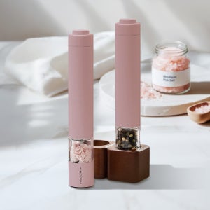 레꼴뜨 전동 소금 후추 그라인더 핑크 자동 페퍼밀 통후추 핑크솔트 2개1세트