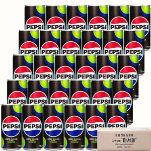 펩시콜라 제로 190ml x 30캔 칼로리 없는 미니 탄산음료