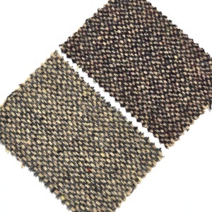 엘리카 옐로우 홈스방 자카드 울 혼방 우븐원단 2칼라 자가드