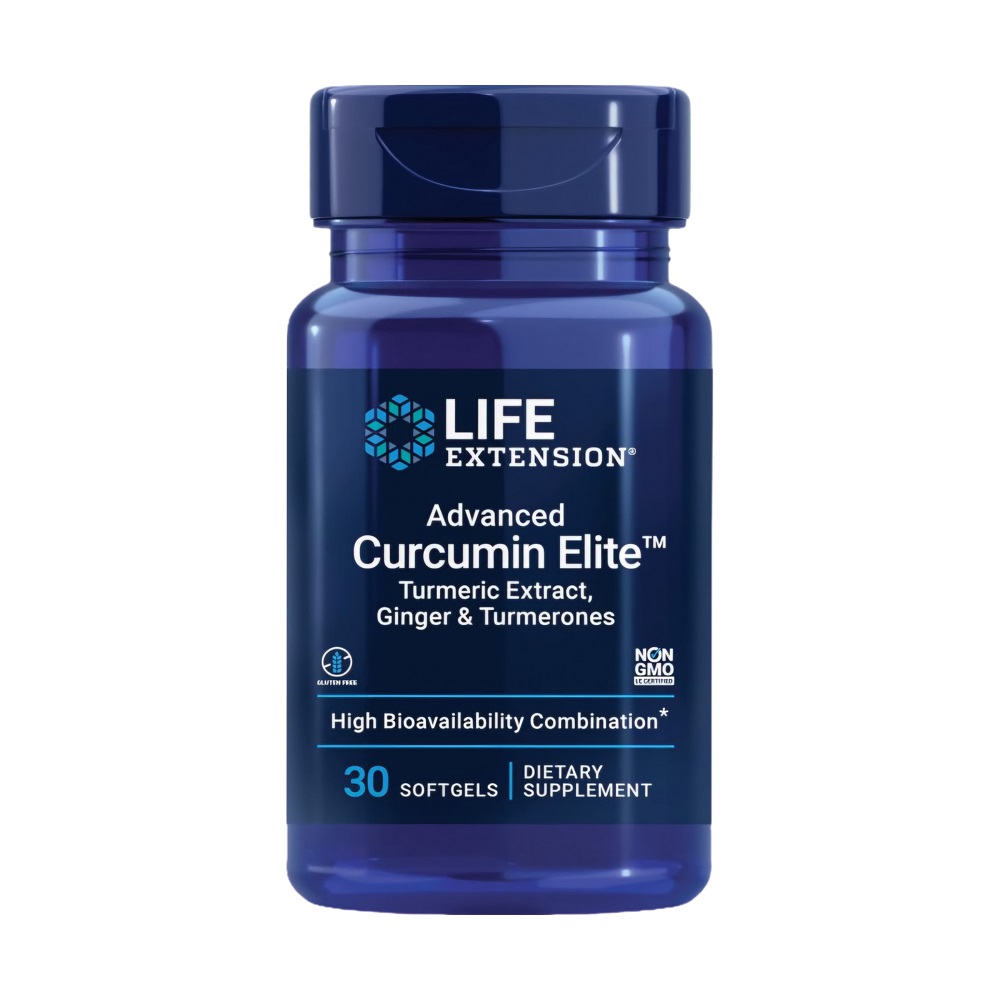 라이프익스텐션 <b>어드밴스드 커큐민 엘리트</b> 터메릭 추출물 강황 생강 &amp; 터메론 30소프트젤