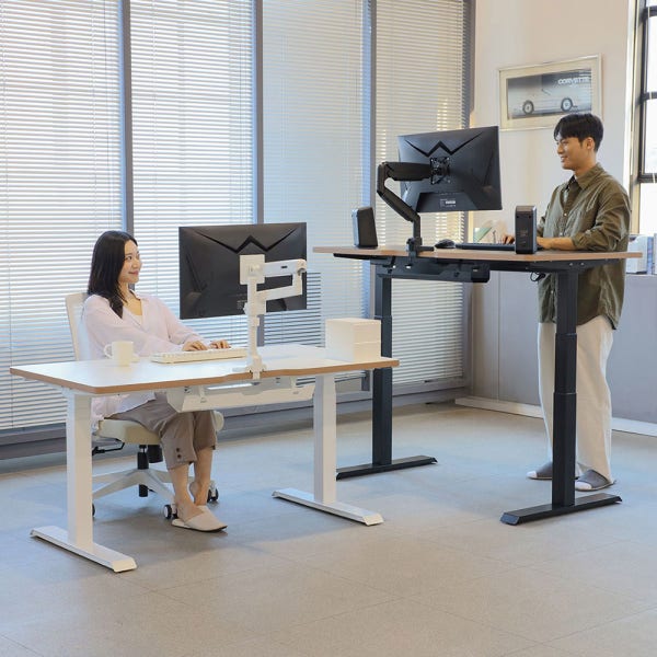 [자가 설치] 핏쳐 프리미엄 책상 보쉬 모터 전동식 모션 데스크 B1 2S 상판 1200