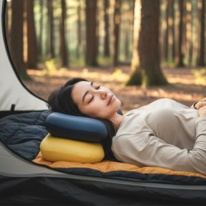 메모리폼 캠핑베개 미니30x20휴대용 듀오쿠션