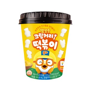 어니스트에프앤비 뽀로로 크림커리 떡볶이 110g, 1개