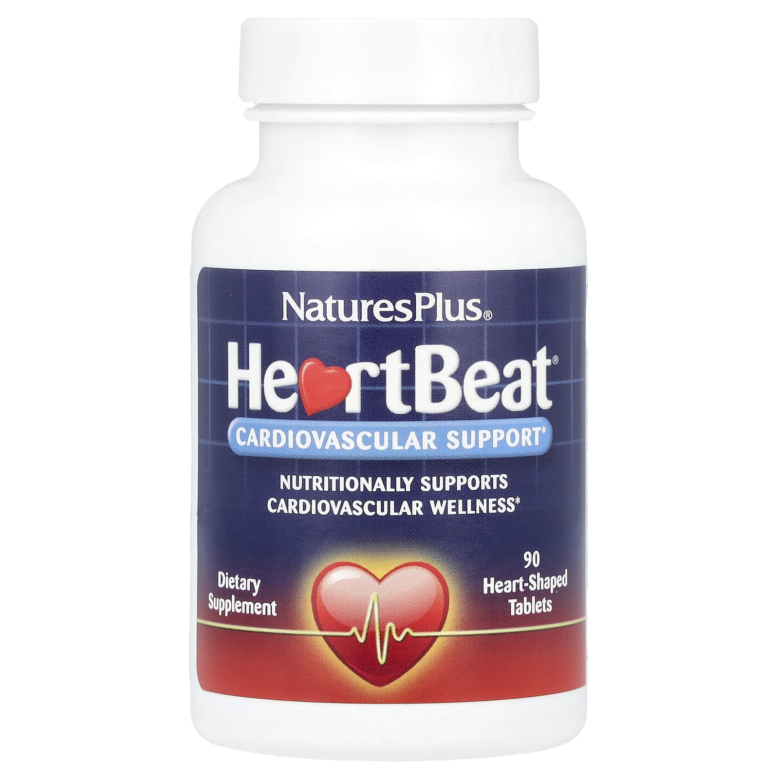 회춘하세요 <b>NaturesPlus</b> 하트비트 <b>심혈관</b> 지원 90 하트 모양 태블릿 무엇보다도 건강이 우선입니다
