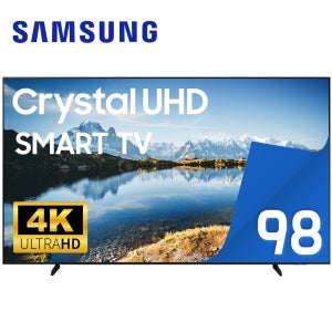 삼성 TV 98DU9000 크리스탈 UHD 4K 247cm(98인치) LED 초대형 스마트 티비 수도권 스탠드