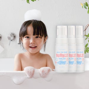 코리인제이아일랜드 아기바디워시 올인원 버블워시 아기샴푸 신생아 휴대용 미니 50ml 3개
