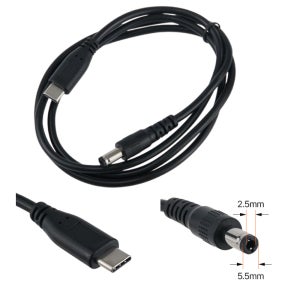 C타입 to DC 12V 5.5-2.5 단자 변환 1M 선 IH926
