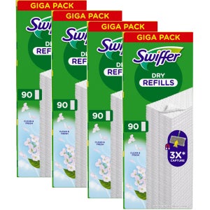 스위퍼 청소포 먼지털이개 대용량 90매 리필 4팩