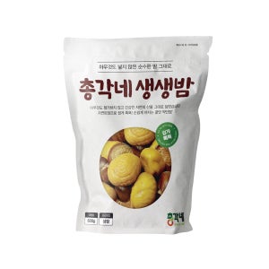 총각네 자연트임으로 쉽게 먹을 수 있는 고당도 약단밤 알밤 생생밤 500g x 6봉 간식용 추천