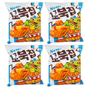 오리온 꼬북칩 카라멜팝콘맛 108g X 4개